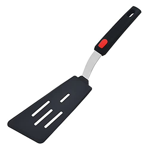 P-Plus International Pancake Spatula Silicone Turner For Nonstick Cookware. Flexible Extra Wide Spatula For Pancake, Egg And Ome