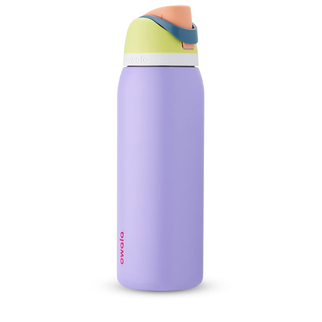 Owala Freesip Insulated Stainless Steel Water Bottle With Straw For Sports And Travel, Bpa-Free, 40-Ounce, Retro Boardwalk