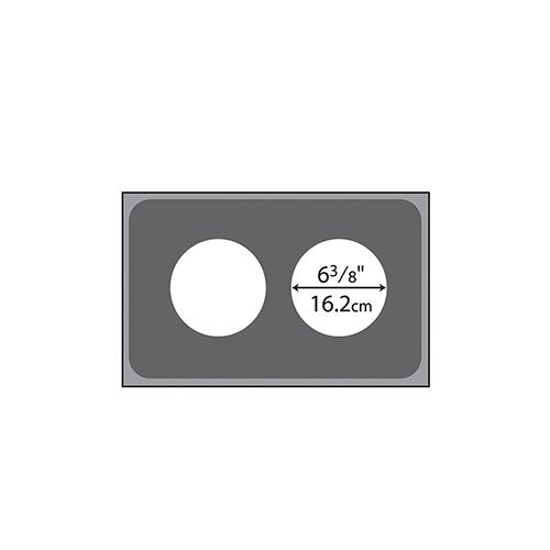 Two Opening S/S Adaptor Plate, 20-3/4'' X 12-3/4''