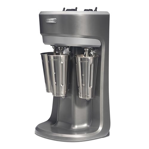 Hamilton Beach Hmd400 120V Triple Spindle Commercial Drink Mixer, Grey