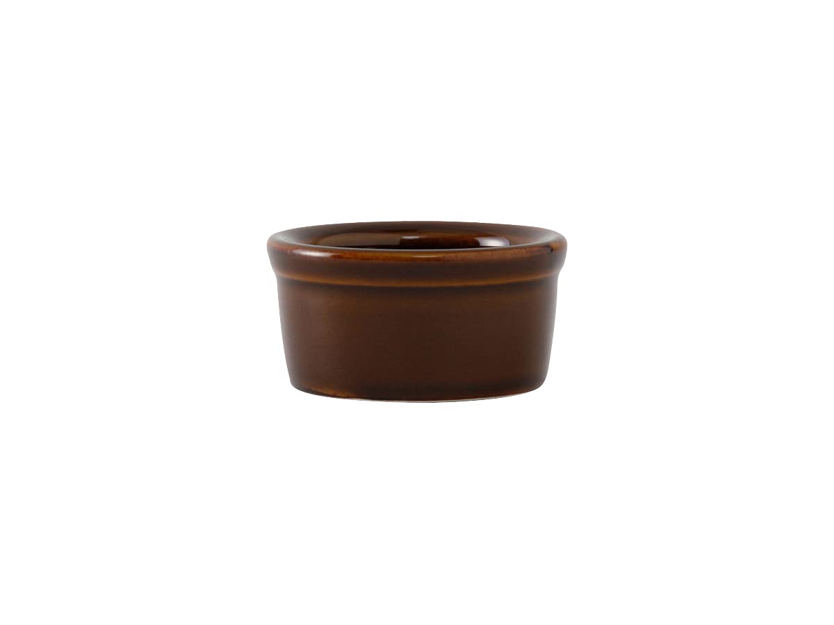 Tuxton China Bax-025 Ramekin, 2-1/2 Oz., 3'' Dia. X 1-1/2''H, Round, Microwave & Dishwasher Safe, Oven Proof, Fully Vitrified, L