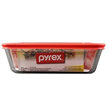 Pyrex Rct W/Lid Red 11C