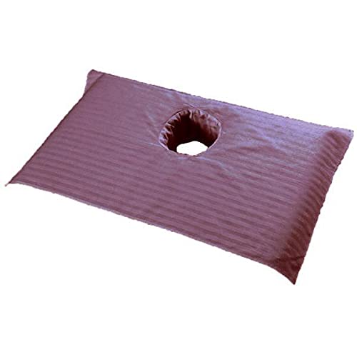 Merishopp 2Xsoft Beauty Massage Spa Treatment Bed Cover Sheet With Breath Hole Burgundy
