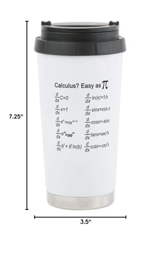 Cafepress Math Stainless Steel Travel Mug 20 Oz. Insulated Stainless Steel Coffee Tumbler