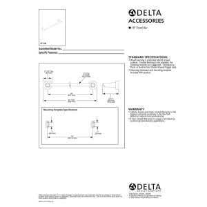 Delta -Faucet 77118 Towel-Bars, 18 Inch, Chrome