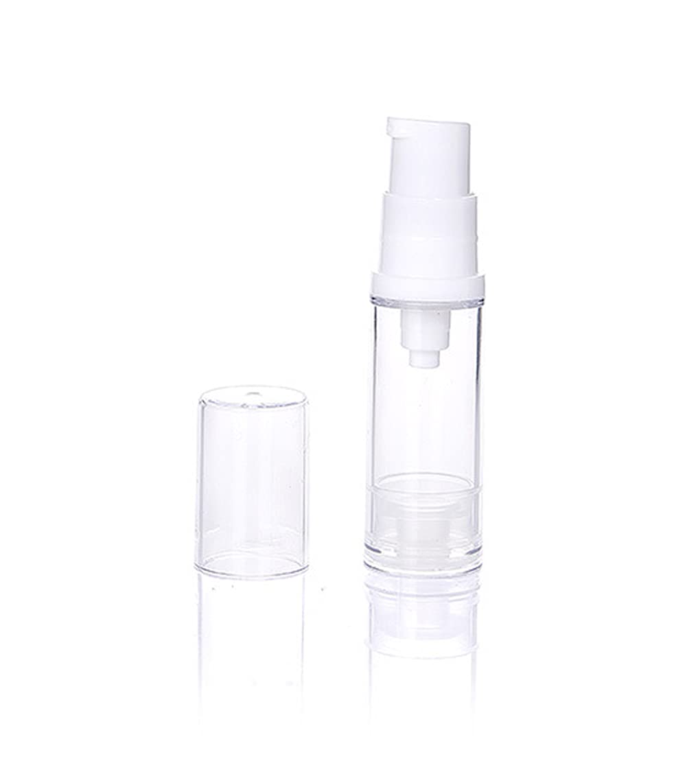 Wresty 12 Pcs Vacuum Lotion Bottles Plastic Empty Airless Pump Bottles Travel Diy Cosmetic Cream Pump Bottles Makeup Foundation