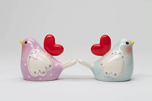 Cosmos Gifts 21053 Valentine'S Love Birds Salt And Pepper Shakers