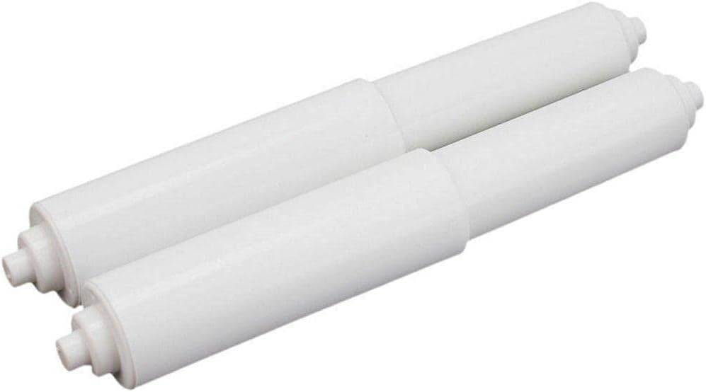 1Pc White Stretch Toilet Roll Paper Shaft Flexible Plastic Insert Bathroom Accessories Holder Paper Roller Spring For Home Toile