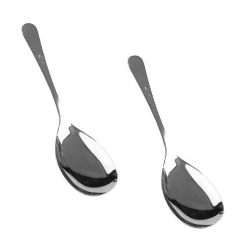 (Set Of 2) 10 Inch Stainless Steel Buffet Serving Spoon Set