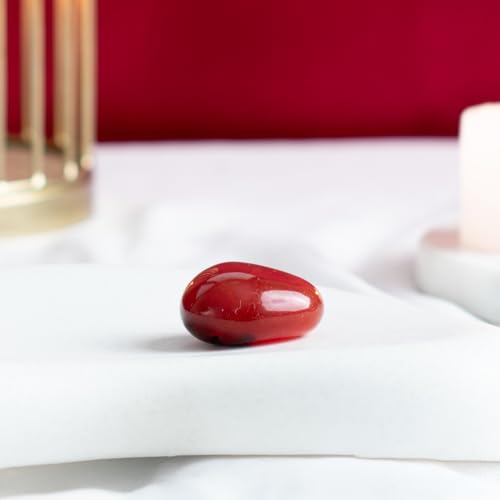 Astrotalk Carnelian Tumble | Boosts Confidence, Courage & Creativity | Enhances Motivation, Passion & Willpower | Attracts Success & Opportunities | Home & Office Decor | Gift for Man & Woman