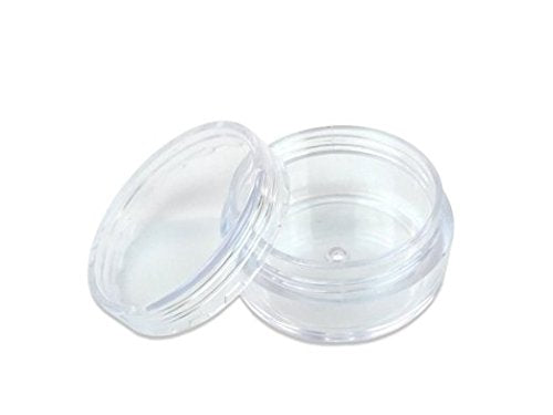 (Quantity: 300 Pieces) Beauticom 10G/10Ml Round Clear Jars With Screw Cap Lids For Small Jewelry, Holding/Mixing Paints, Art Acc