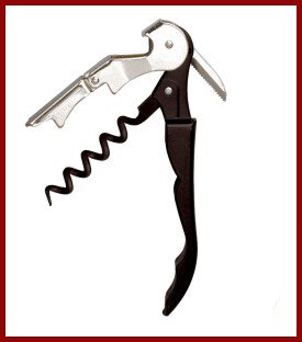 Pulltap'S Professional Double-Hinged Waiter'S Corkscrew With Pulltap'S Logo.