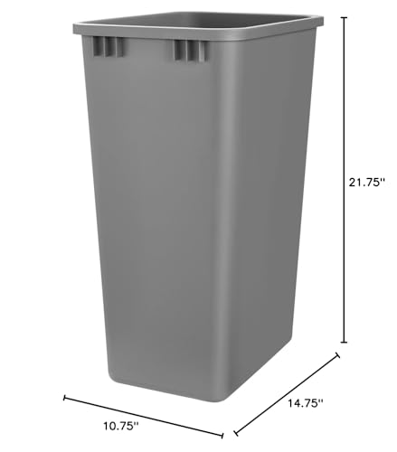 Rev-A-Shelf 50 Quart Waste Bin  Silver