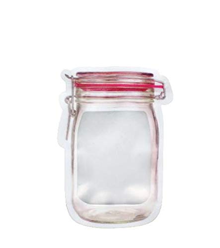 Jk 15 Pcs Mason Jar Bottles Bags, Jar Pouch For Food Storage Bag Jar Pouch For Fridge Zip Lock Bags Reusable Airtight Seal Stora