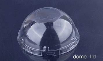 Keisen 3 2/5'' 125Ml 100/Pk 4Oz Disposable Aluminum Foil Cups For Muffin Cupcake Baking Bake Utility Ramekin Cup Dome Lids (Lids