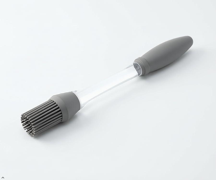 R Rich Olive 2In1 Silicone Oil Brush With Oil Storage Container  BpaFree Food Grade Basting Brush For Cooking, Bbq, Baking &