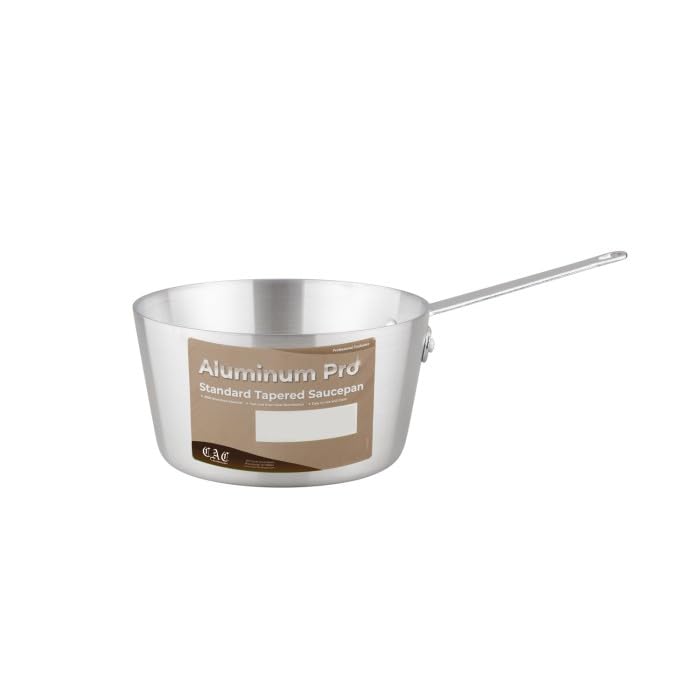 CAC China A9SA37 Tapered Aluminum Saucepan 3mm 7 Qt.