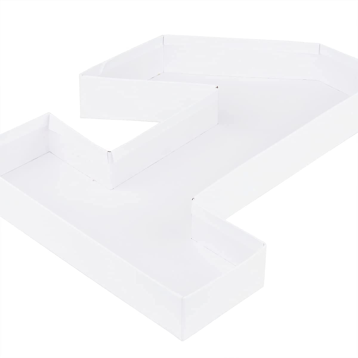 Wenpack 12'' Fillable Cardboard Number Shaped Gift Grazing Charcuterie Board Paper Container (1)