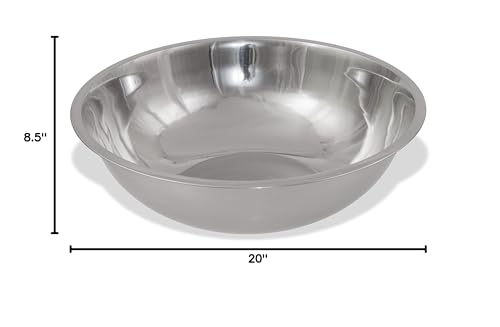 Crestware 20-Quart Stainless Steel Mixing Bowl