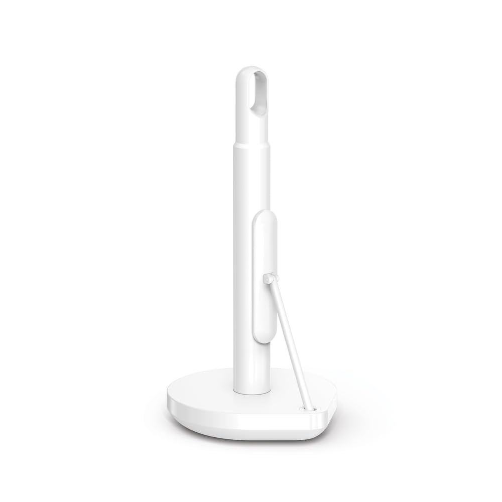 Simplehuman Tension Arm Paper Towel Holder, White Stainless Steel