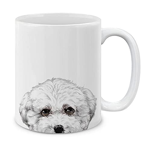 Mugbrew Bichon Frise Dog Ceramic Coffee Mug Tea Cup, 11 Oz