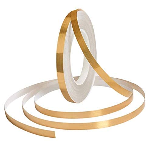 Royalkart 50 Meters Waterproof Gap Sealing Golden Decoration Tape For Home Floor Tiles, Wall Decor, Waterproof Tiles (1Cm Wide, 