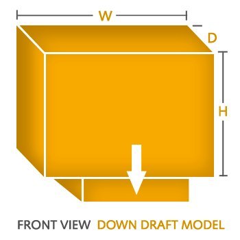 40''W X 40''D X 43''H Down Draft Heavy Duty Canvas Cover For Evaporative Swamp Cooler (40 X 40 X 43)