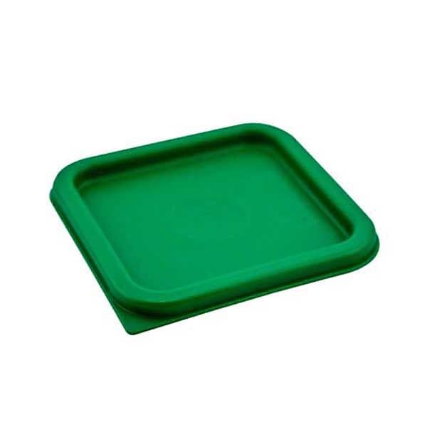 Cambro Small Polyethylene Square Lids For 2 And 4 Qt. Food Containers, 6 Pack