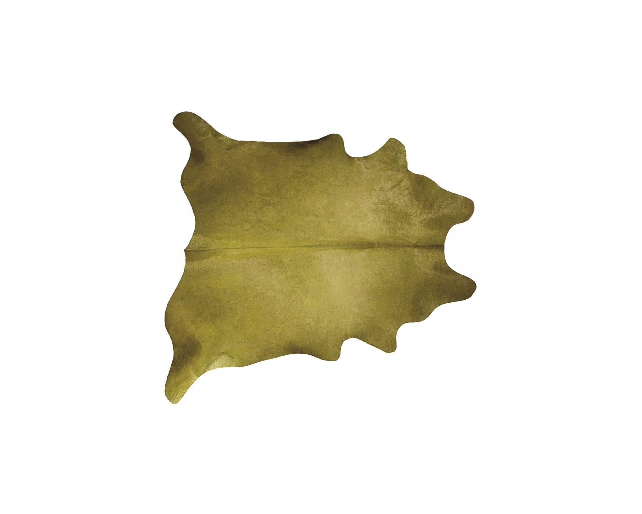 60 X 84 Lime Cowhide - Area Rug