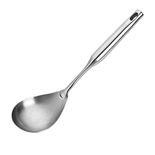 Tbwhl Dinner Spoon Serving Spoon, 304 Stainless Steel 12.5 Inch Premium Brushed Stainless Steel Large Serving Spoon Kitchen Tool