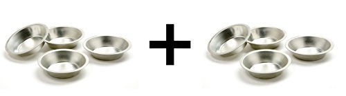 Norpro 5'' Mini Tin Pie Pans Item 3711 | 4-Count Per Pack | 2-Packs