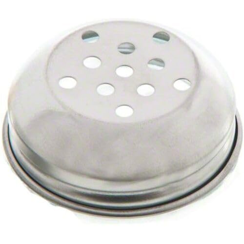 Great Credentials Grated Cheese & Red Pepper Swirl Shaker, Perforated Top, Clear, Stainless Steel, Model GC-6OZSW-PER