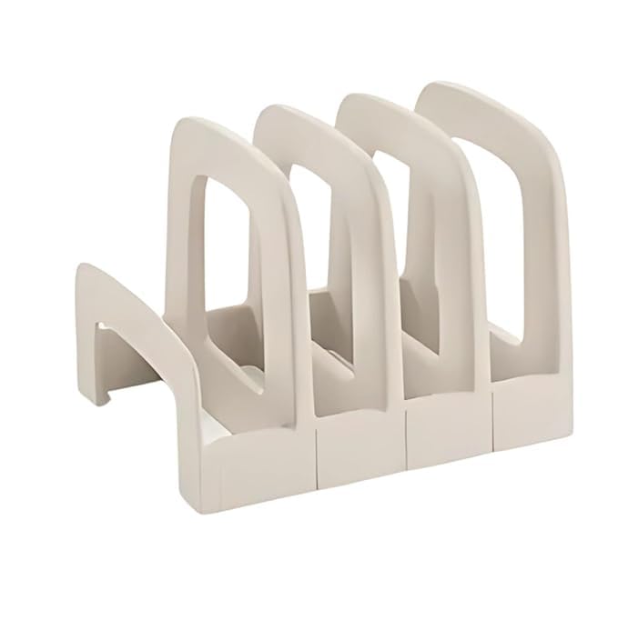 Gnoly Kitchen Dish Rack Adjustable Plate Stand  Expandable Organizer For Cabinet & Countertop  Plastic Holder For Plates, Tray