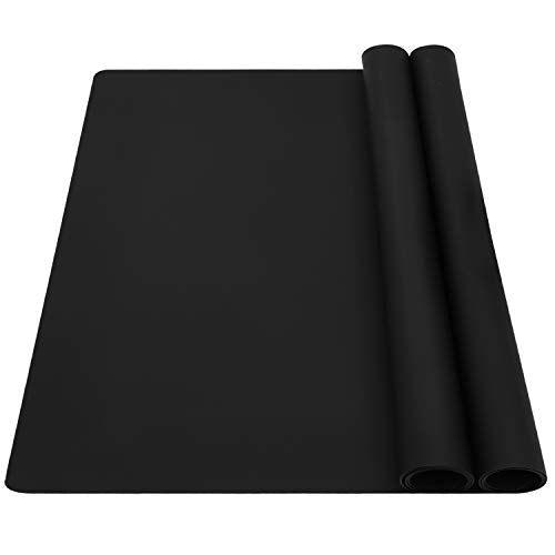 Wellhouse 23.6'' By 15.7'' Extra Large Mulitpurpose Silicone Nonstick Pastry Mat Countertop Protector Heat Resistant Nonskid Tab