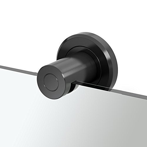 Gatco 1561MX Latitude II Bathroom Minimalist Mirror Matte Black  30'' H x 22'' W/Wall Mounted Frameless Bathroom Rectangle Vanity Mirror with Matte Black Brackets