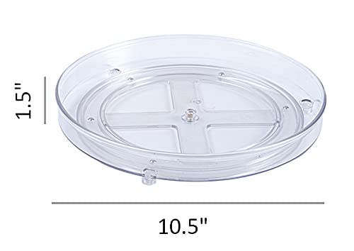 Lazy Susan Rotating Kitchen Turntable Food Storage Spinning Organizer Container For Countertop, Cabinet, Pantry, Fridge, Cupboar