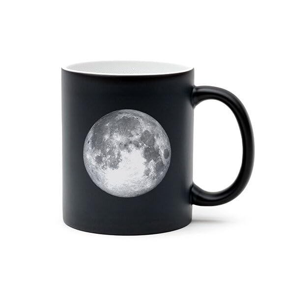 Suck UK Moon Colour Changing Mug | Lunar Eclipse Heat Changing Mug | Large Mugs for Men | Dad Day Gifts | Coffee Gifts | Mens Te