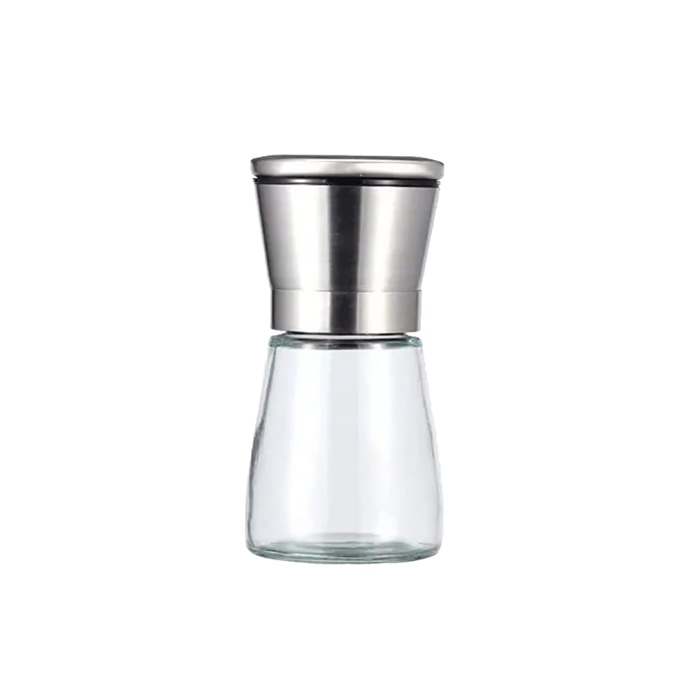 ccHuDE Stainless Steel Pepper Grinder Metal Salt Grinder Adjustable Coarseness Pepper Mill Refillable Pepper Salt Grinders Manua