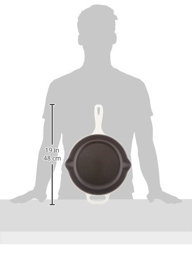 Le Creuset Enameled Cast Iron Signature Iron Handle Skillet, 10.25'' (1-3/4 Qt.), White