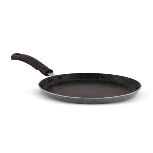 Amazon Brand - Solimo Aluminium Non-Stick Dosa Tawa | Granite Finish | Induction Base | Pfoa Free | High Temperature Resistant E