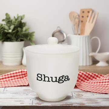 Twerp Sugar Bowl | Cute Ceramic Shuga Dish With Lid | Perfect Hostess Gift Or Housewarming Gift
