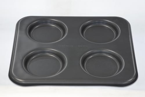 Lloydpans Egg Pan, 9.5 X 11 Inch 4-Cavity Round Egg Pan, Pre-Seasoned Pstk