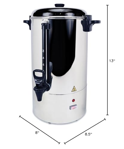 Coffee Pro Cfpcp80 Coffee Makers, 15'' Length, 15'' Width, 15'' Height, 20 Lb