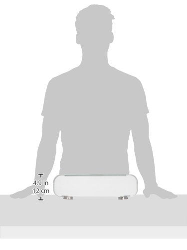 Cortesi Home Milo Contemporary Stainless Steel Glass Vanity Shelf, Chrome, 16''