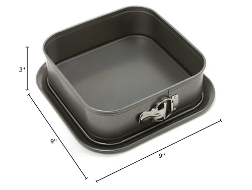 Norpro New Non Stick 9'' Square Springform Cheesecake Pan Warp Resistant