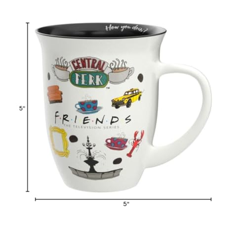 Friends Logo Icon Toss 16Oz Wide Rim Ceramic Mug