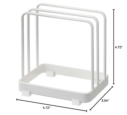 Yamazaki Home Plate Cutting Board Stand - Kitchen Storage Rack Holder Organizer