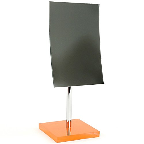 Gedy Ra2018-67 Rainbow Pedestal 2.5X Magnifying Mirror, 5'' L X 5.51'' W, Orange