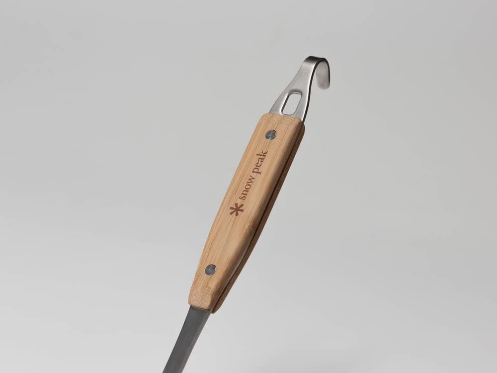 Snow Peak'S Nylon Ladle, Cs-214, Stainless Steel, Nylon, Bamboo, Made In Japan, Lifetime Product Guarantee, Cooking Utensil