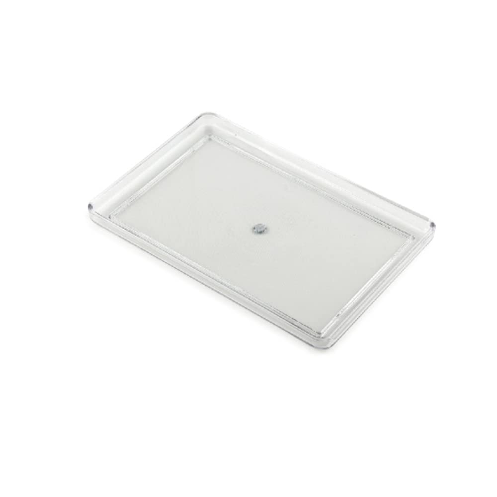 Rectangle Durable Acrylic Collection Serving Trays & Platter For Kitch, Beverage, Drink, Food Or Bathroom (Clear 34X22X2.5Cm)